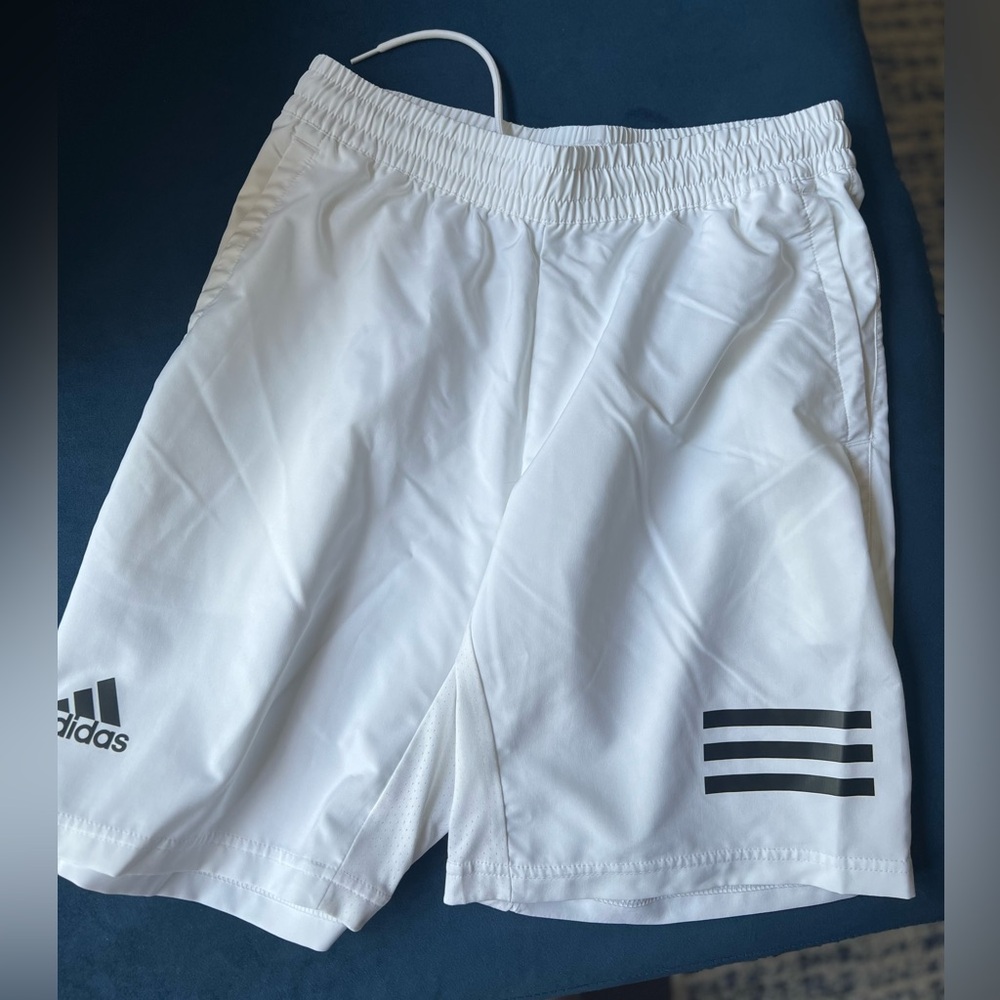 Adidas white athletic shorts